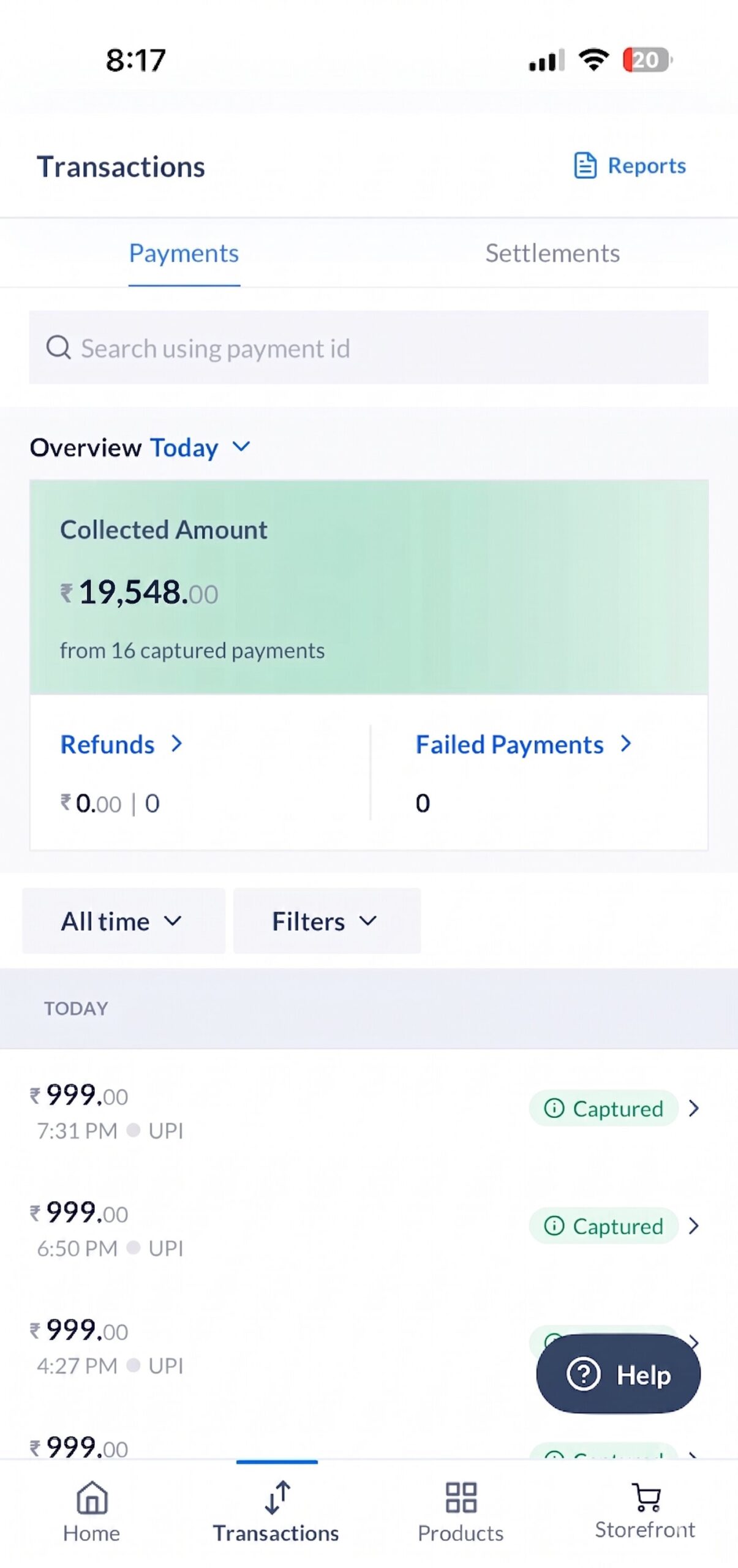 Payment proof 1