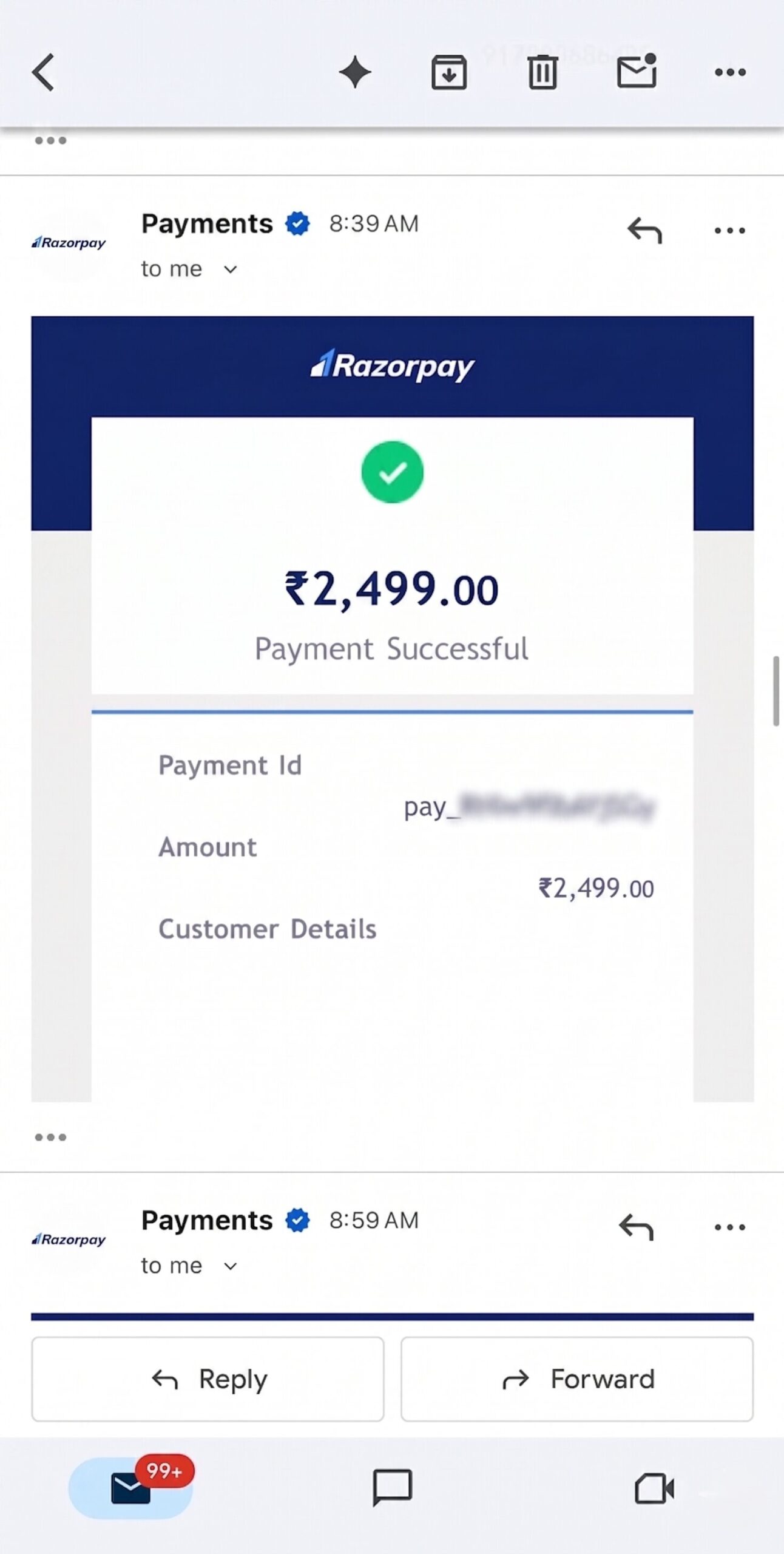 Payment proof 2